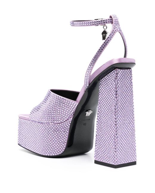 Versace Purple 150Mm Platform Sandals