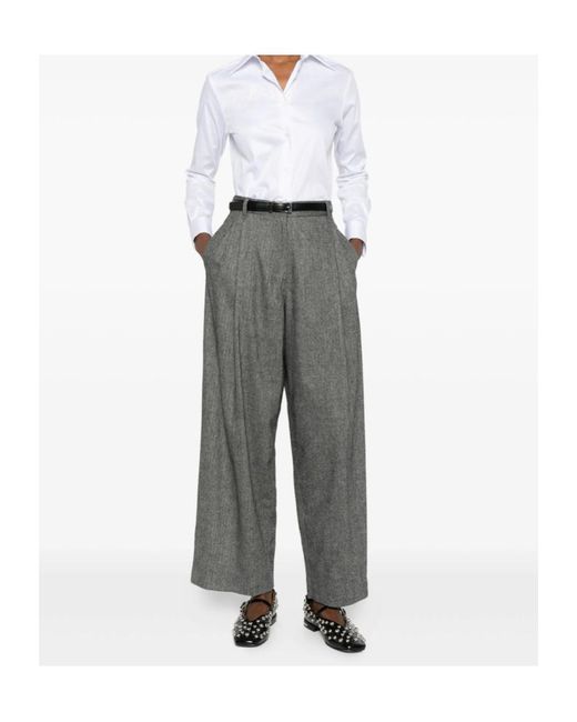 Mazzarelli White Long-Sleeve Button-Up Shirt