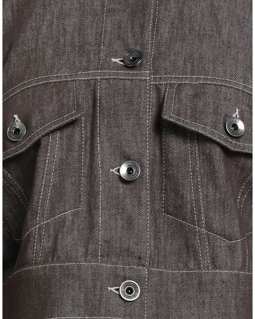 Brunello Cucinelli Gray Denim Outerwear Cotton, Ecobrass