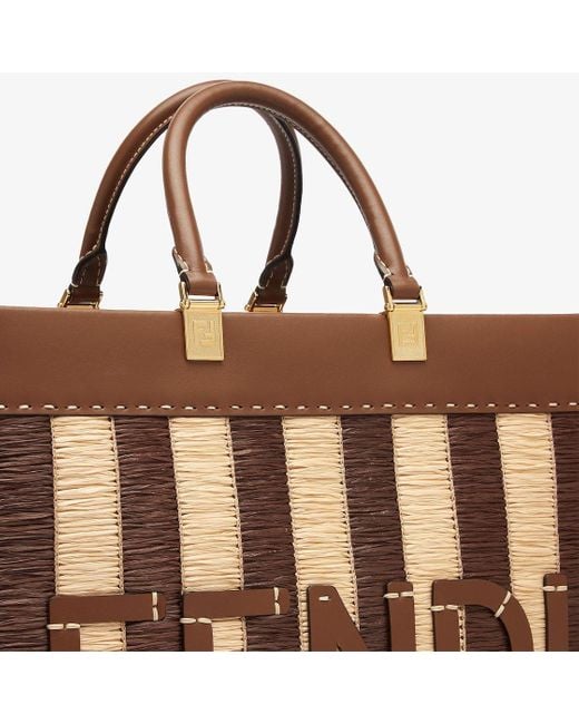 Fendi Brown Sunshine Medium Tote Bag