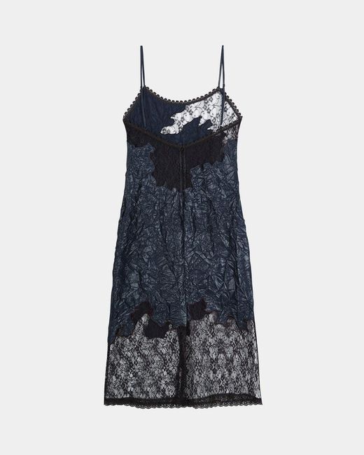 ANDERSSON BELL Blue Embroidered Lace Dress