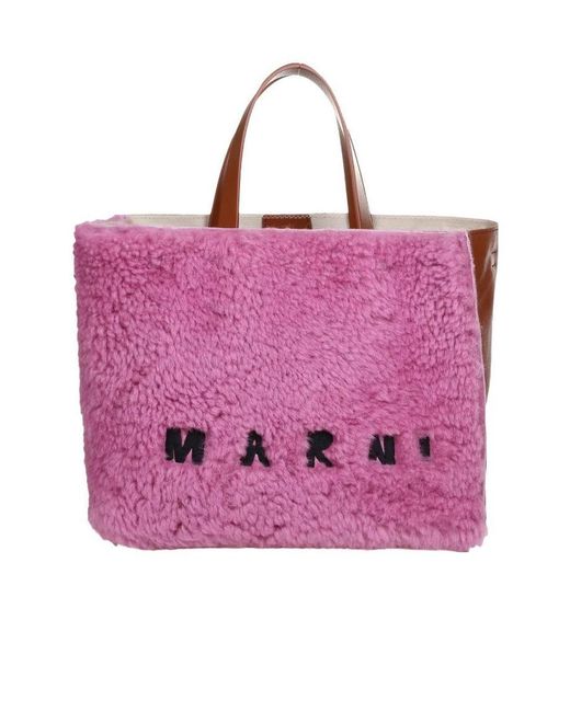 Marni Pink Top Handle Shoulder Bag