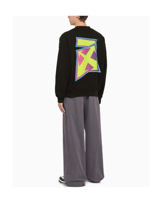 Off-White c/o Virgil Abloh Black Arrows Print Crew Neck Sweatshirt for men