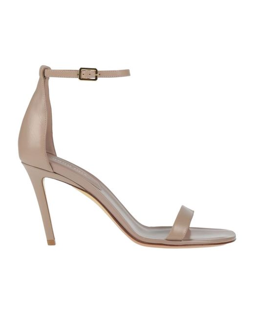 Burberry White Strap High Heel Sandals