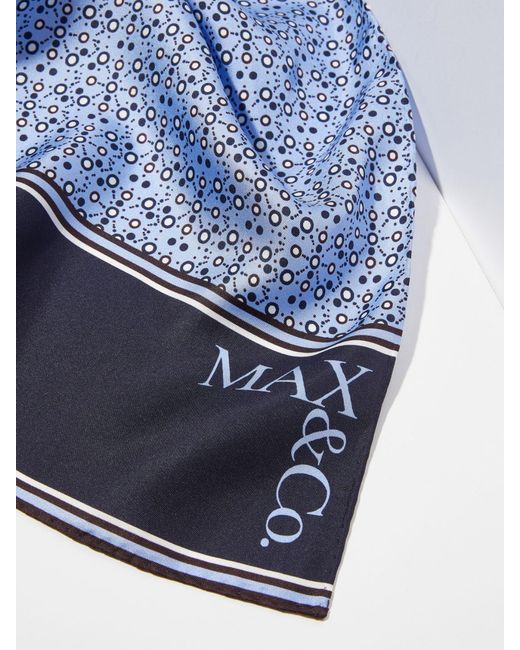 MAX&Co. Blue Twill Scarf