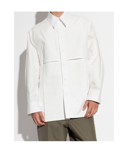 Bottega Veneta White Long Sleeve Shirt for men
