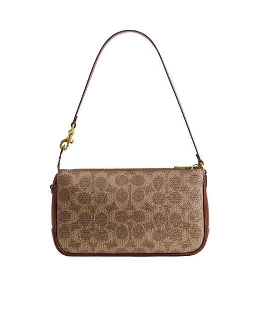 COACH Brown Plaza Shoulder Bag