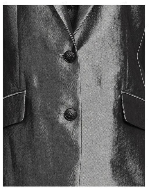 Rag & Bone Black Denimstyle Singlebreasted Blazer