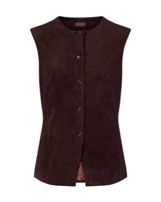 Stouls Brown Suede Casino Vest