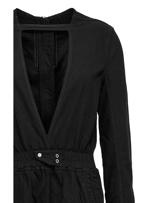 Rick Owens Black Eclipse Bodybag One Length Bodysuit