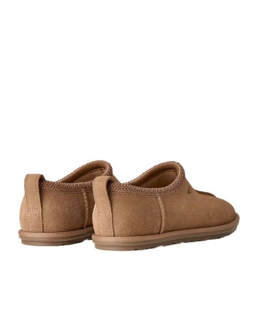 Ugg Brown Tasman Deconstructed Embroidered-Logo Slippers