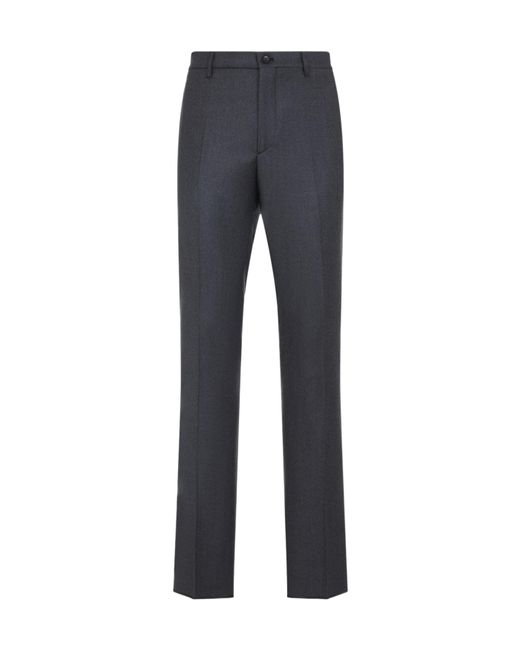 Etro Blue Belt Loops Slacks for men