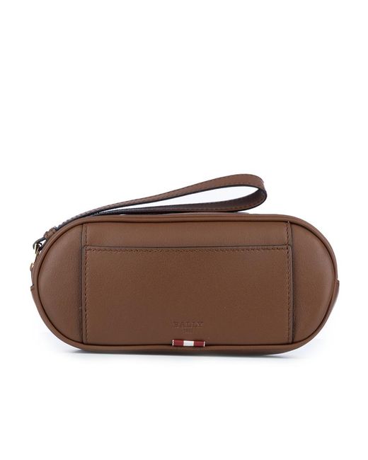 Bally Brown Zipper Handbag