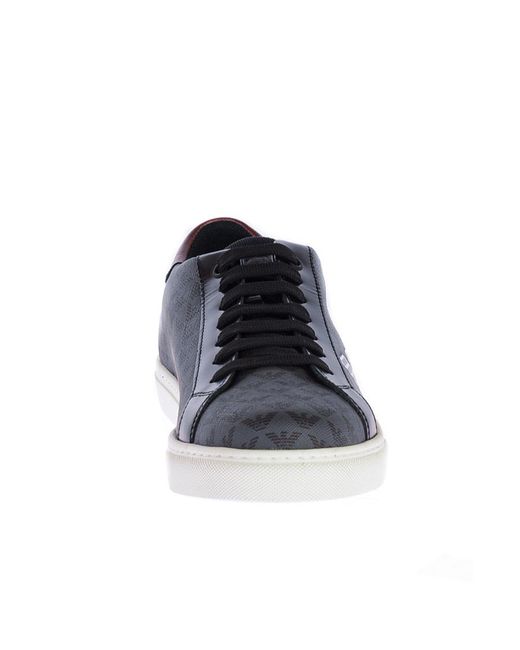 Emporio Armani Black Low-Top Sports Shoes for men