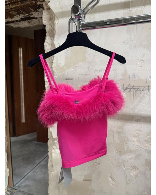 Balenciaga Pink Jersey Tank Top