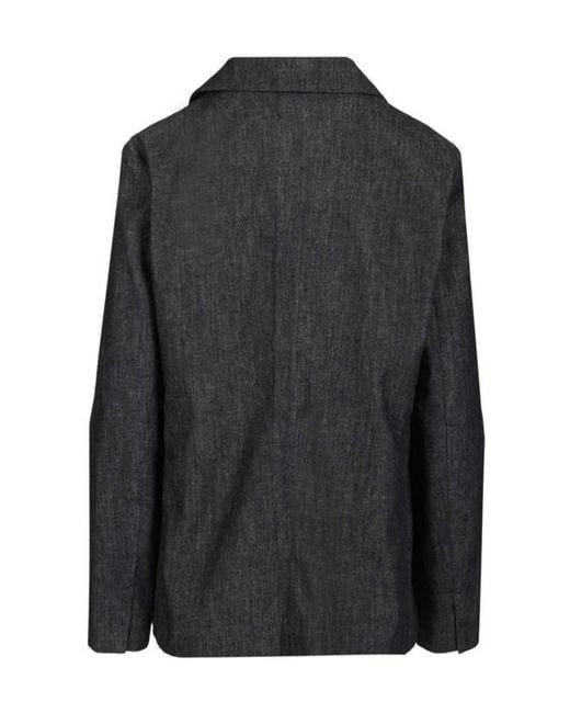 Max Mara Blue 'S Leone Single Breasted Denim Jacket