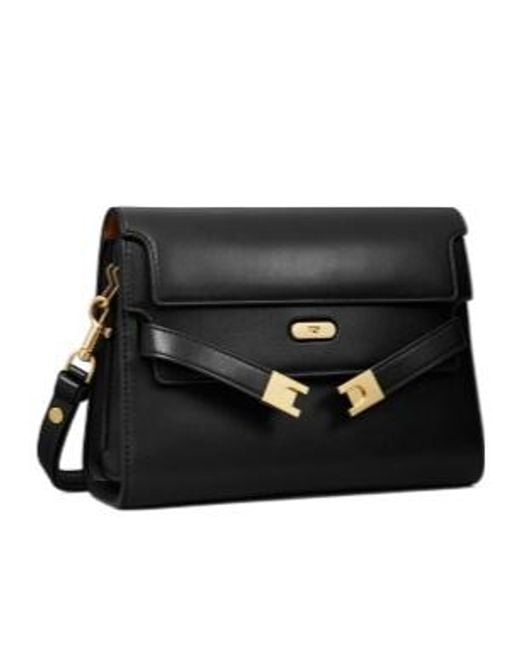 Tory Burch Black Lee Radziwill Shoulder Bag