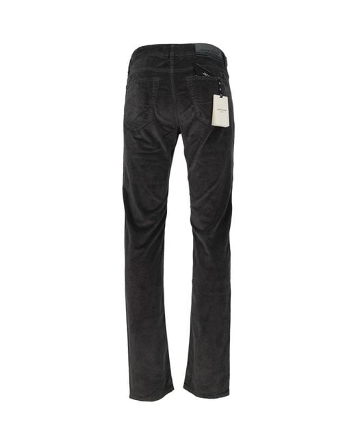 Jacob Cohen Black Belt-Loop Jeans for men