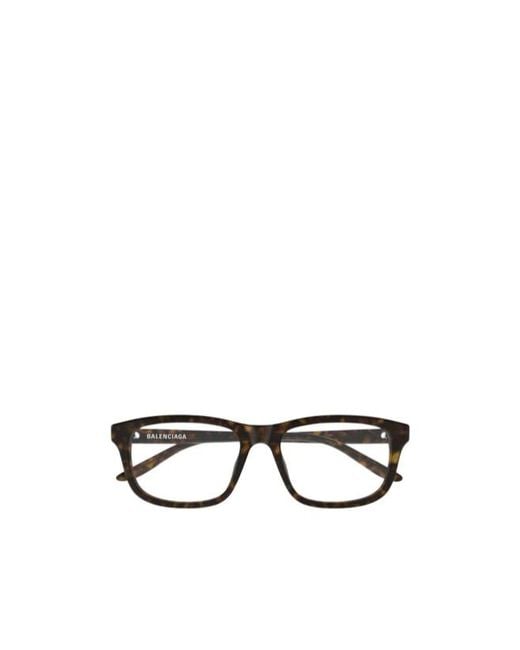 Balenciaga White Eyewear Rectangular Frame Glasses for men