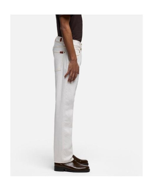 7 For All Mankind White The Straight 32' for men
