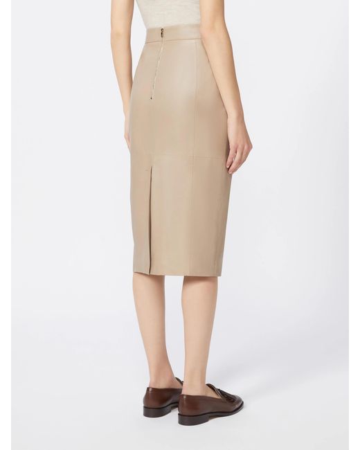 Max Mara Natural High-Waist Pencil Skirt