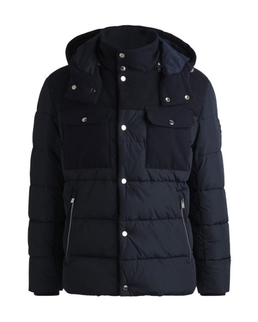 Boss Blue C-Caniel 01 Boss Technical Field Jacket for men