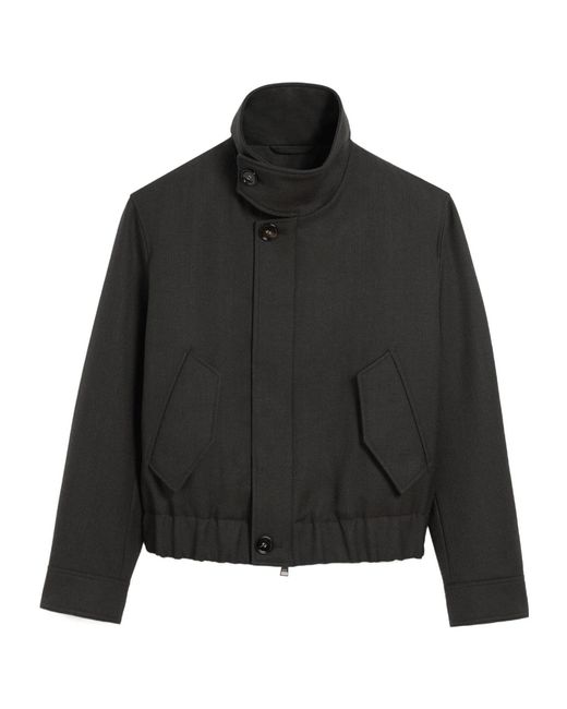 AMI Black Harrington Wool Jacket for men