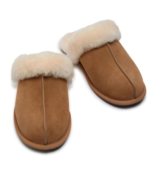 Ugg Brown Scuffette Ii Suede Slippers