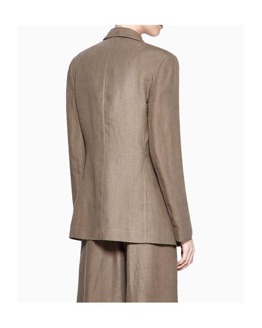 Giorgio Armani Brown Single-Breasted Tailored Blazer