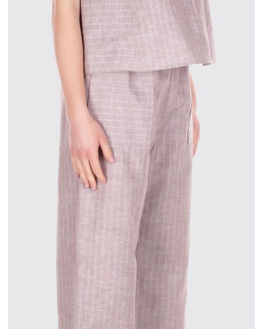 Max Mara Pink Wide-Leg Casual Pants