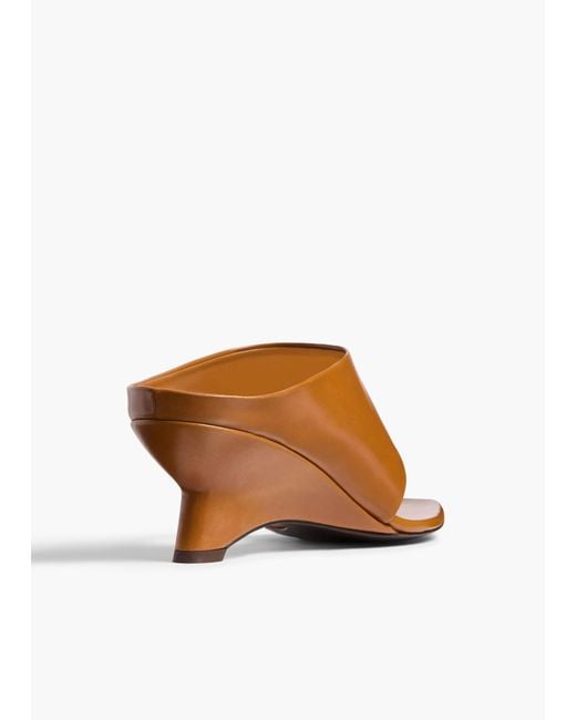 Khaite Brown Marlow Thong Mules