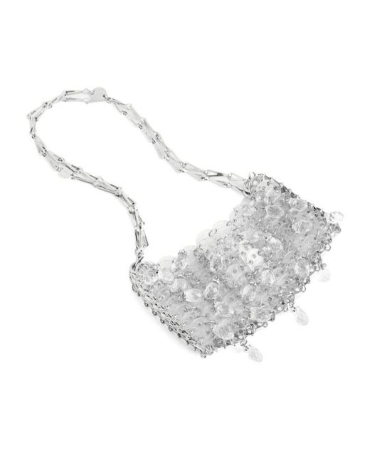 Rabanne White Rabanne 1969 Nano Crystal Resin Shoulder Bag
