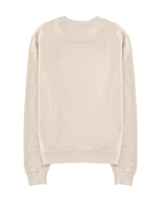 A.P.C. Natural Logo Crewneck Sweatshirt