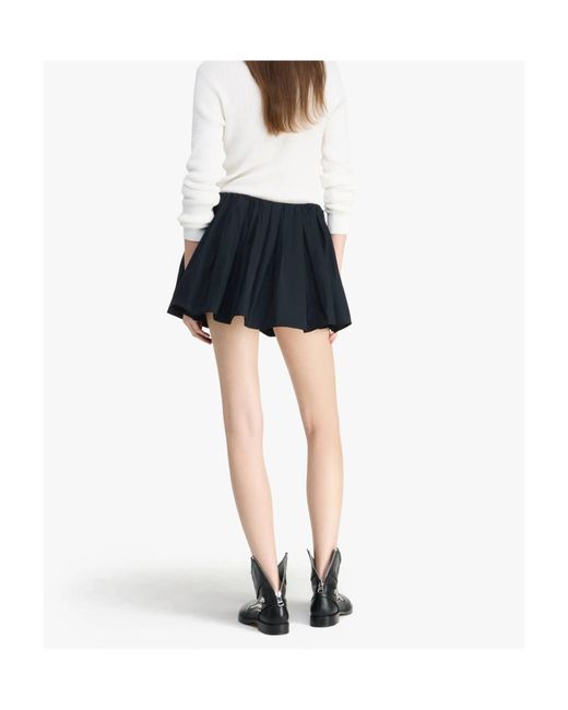 J.W. Anderson Black Jw Anderson Gathered Circle Skort