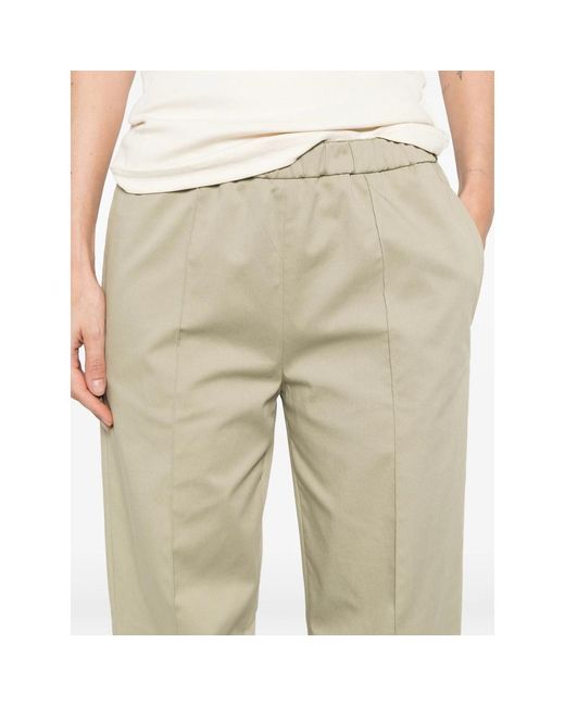 Fabiana Filippi Natural Elastic Waist Casual Pants