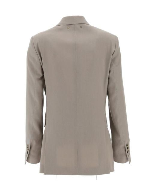 Golden Goose Deluxe Brand Gray Double-Breasted Blazer