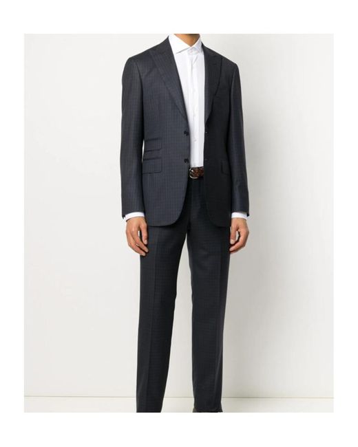 Mazzarelli White Lapel Long Sleeve Shirt for men