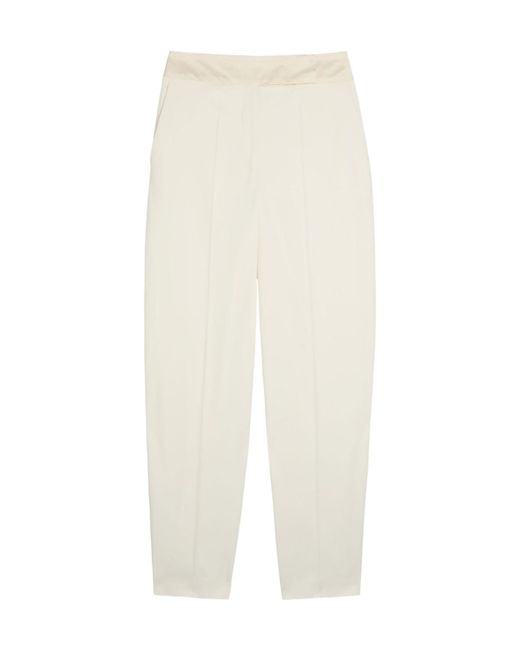 Joseph White Aix Tapered Stretch-Crepe Trousers