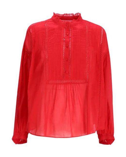 Isabel Marant Red Cotton Blouse