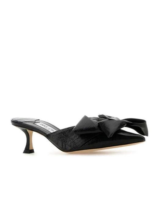 Jimmy Choo Black Staz 50 Mules