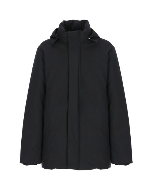 Save The Duck Blue Hooded Padded Jacket for men