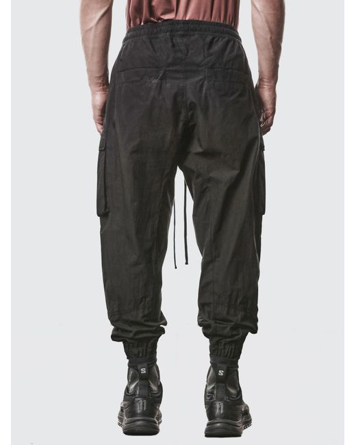 Thom Krom Black Loose-Fitting Drawstring Sport Pants for men