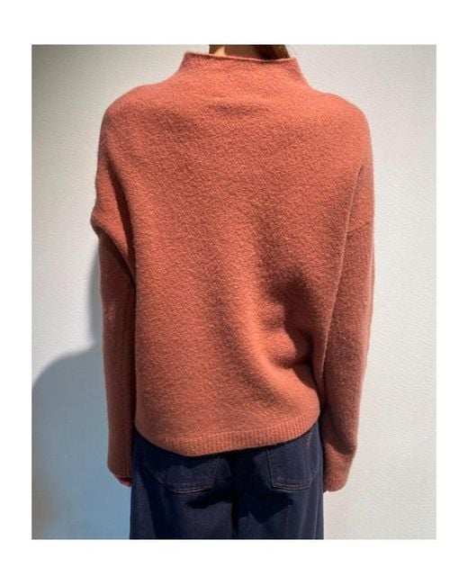 Max Mara Orange Long-Sleeve Knit Top