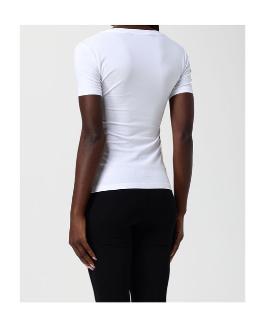 Just Cavalli White Script Logo T-Shirt