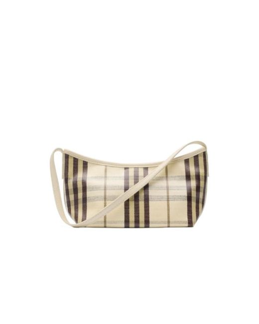 Burberry Natural Mini Highlands Shoulder Bag