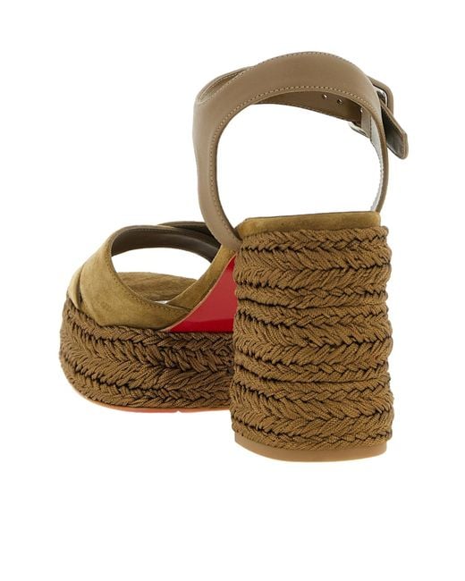Christian Louboutin Multicolor Calakala Platform Espadrilles