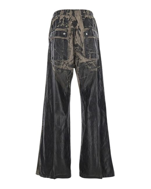 Rick Owens Gray Geth Belas Distressed Trousers for men
