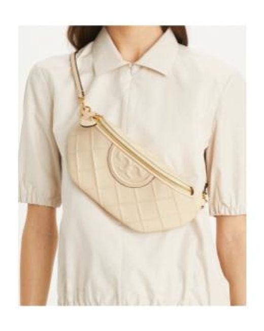 Tory Burch Natural Fleming Soft Convertible Belt Bag