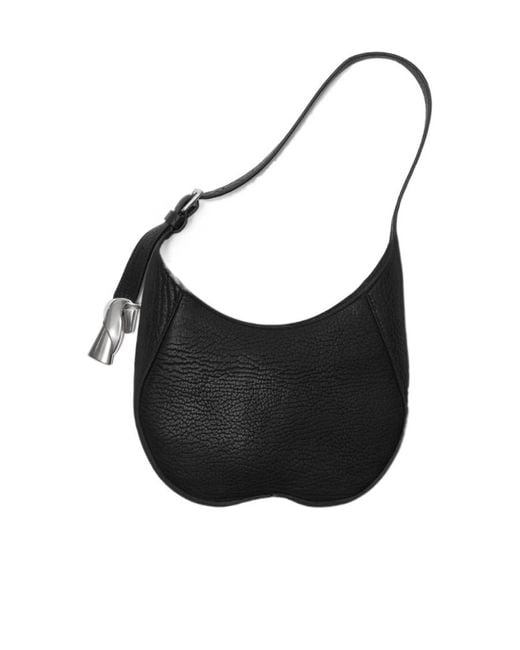 Burberry Black Chess Zipped Small Shoulder Bag