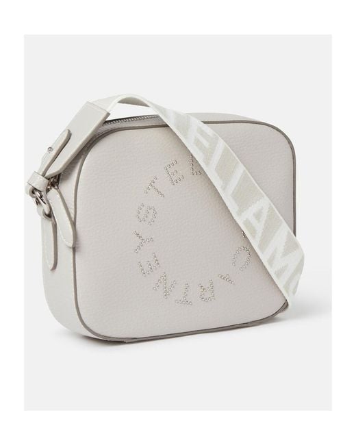 Stella McCartney Gray Logo Shoulder Bag